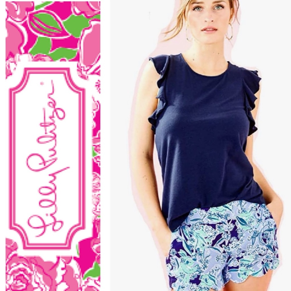 NWT Lilly Pulitzer Dahlia Scalloped Edge Shorts